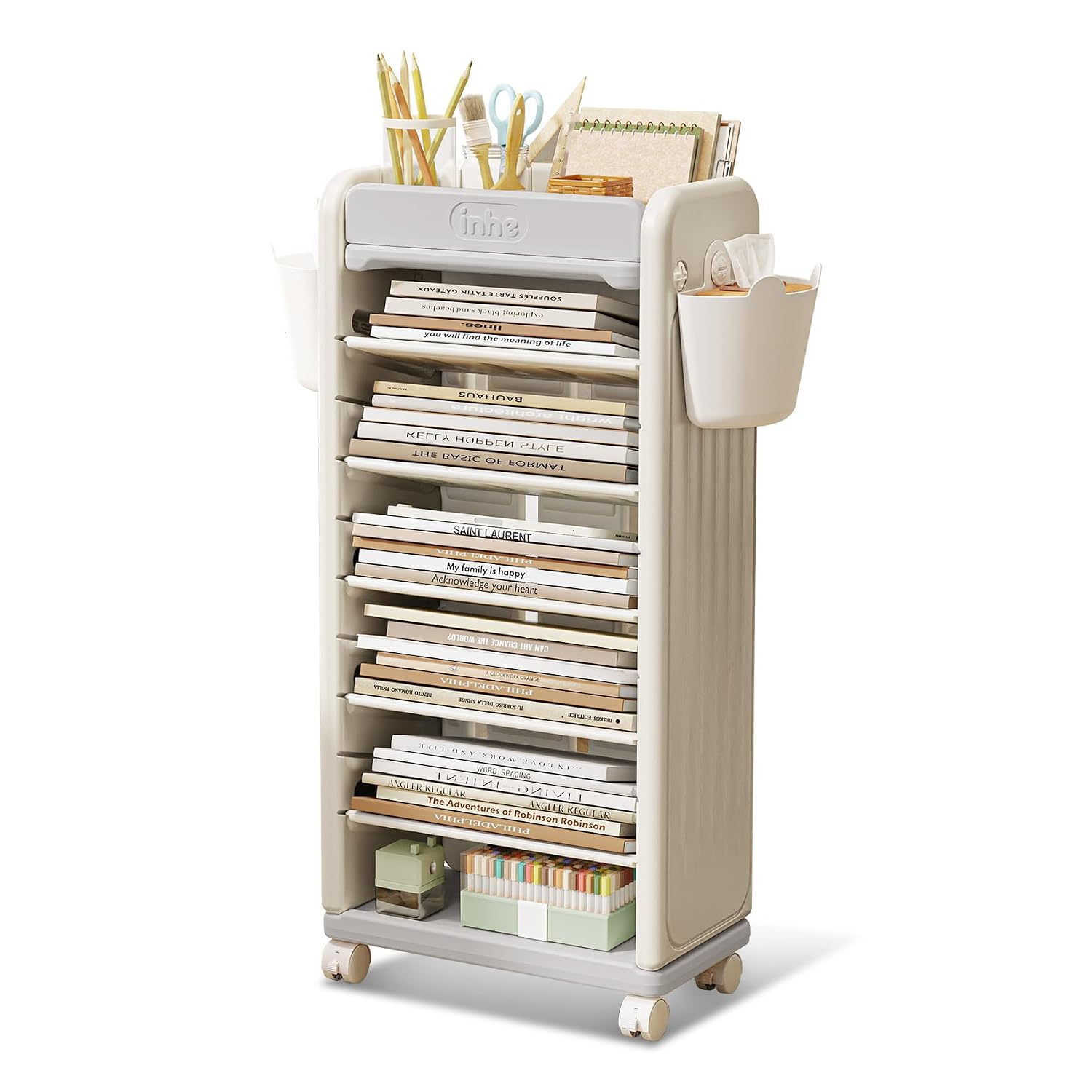® 7 Tier Book Cart | Mobile Bo - огляд і ціна Book Cart Rolling