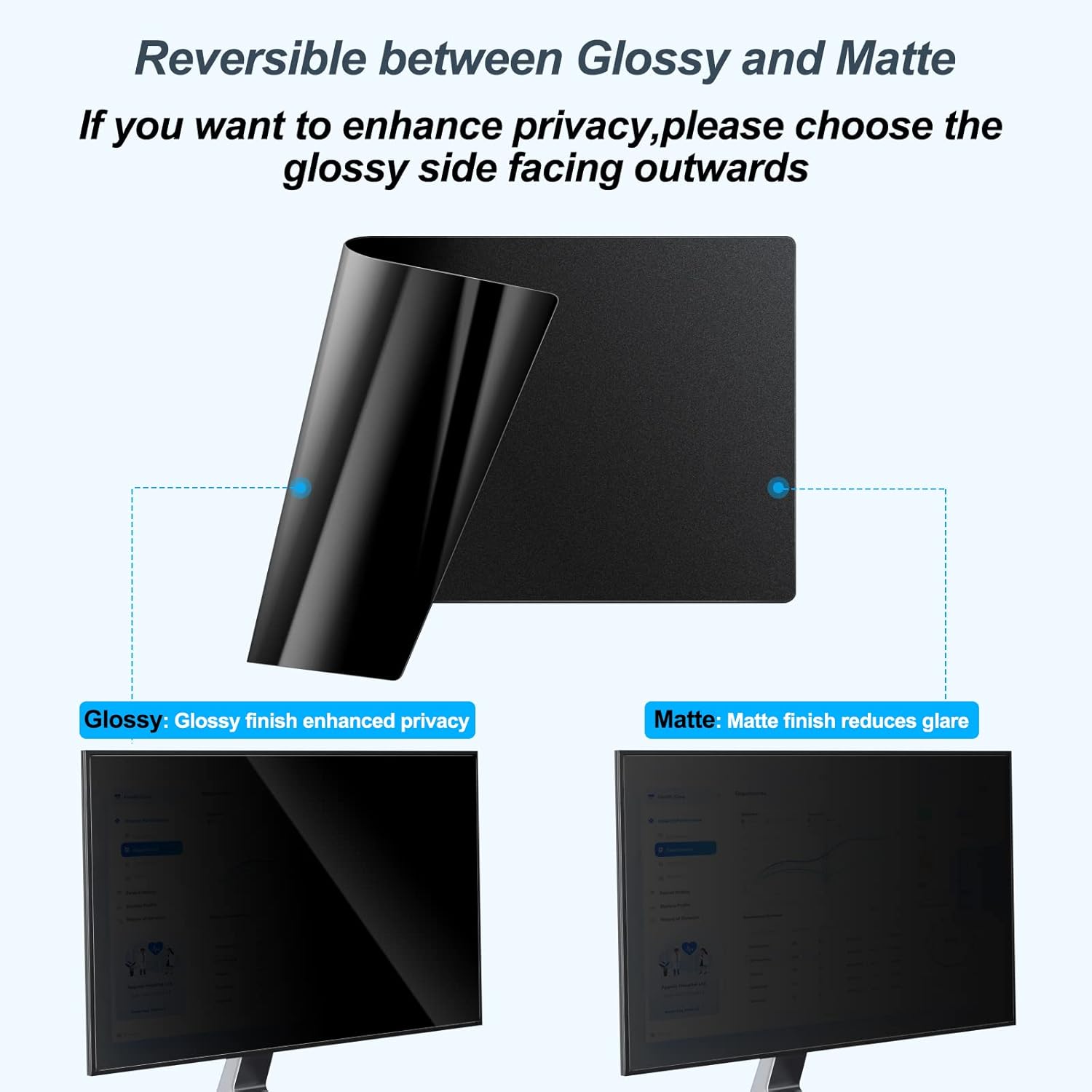 2 Pack 24 Inch Computer Privac - огляд і ціна Monitor Privacy Filter