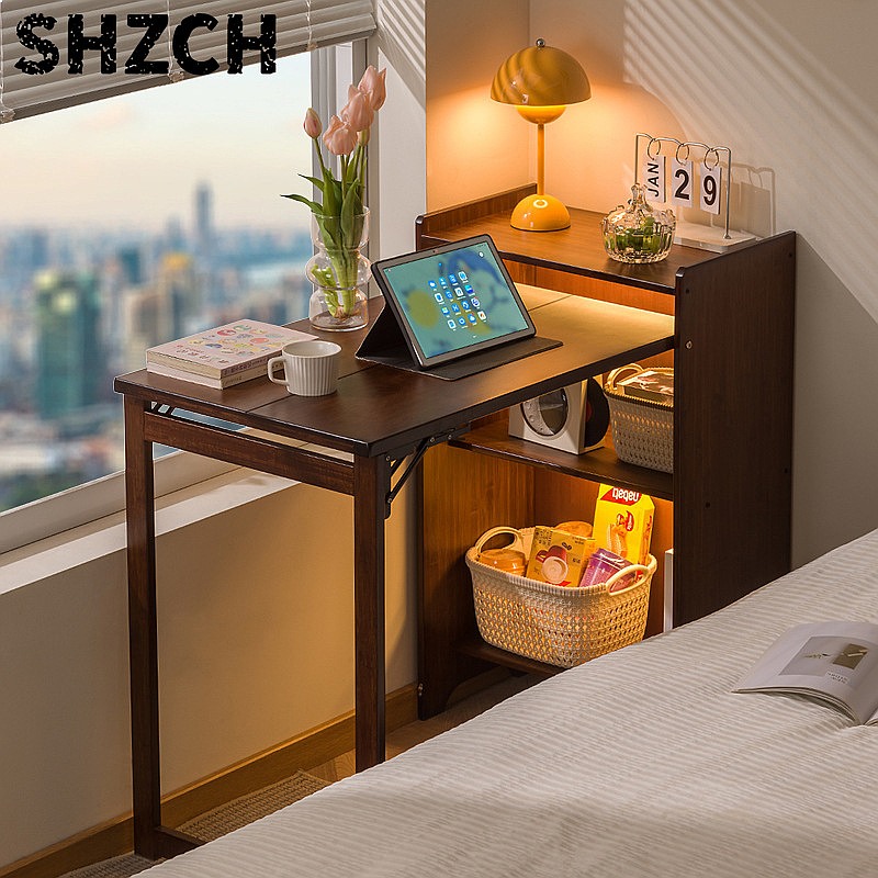 Bamboo Folding Desk with Books - огляд і ціна Office Furniture For Small Spaces