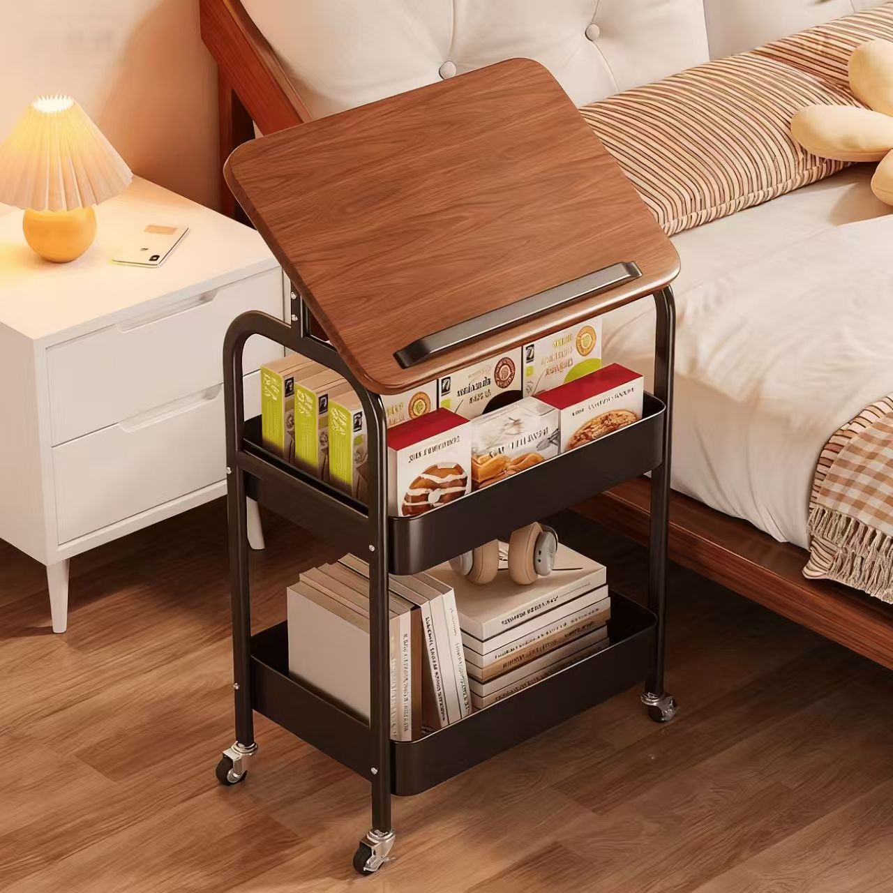 Portable Utility Rolling Carts - огляд і ціна Book Cart Rolling