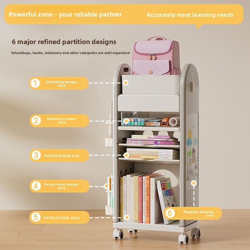 Multi-Tier Rolling School Bag  - огляд і ціна Book Cart Rolling