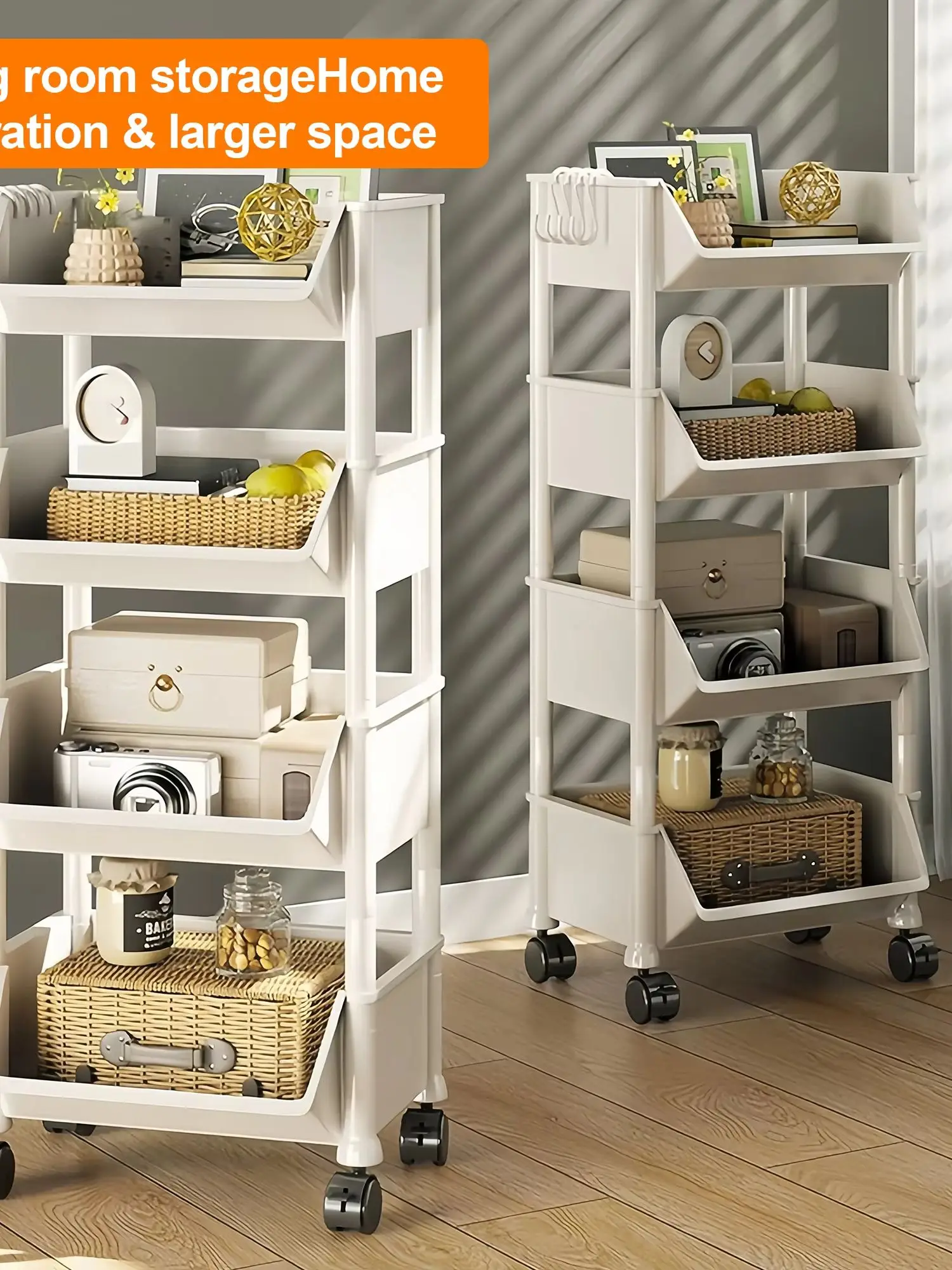 Versatile 4/5Tier Rolling Stor - огляд і ціна Book Cart Rolling