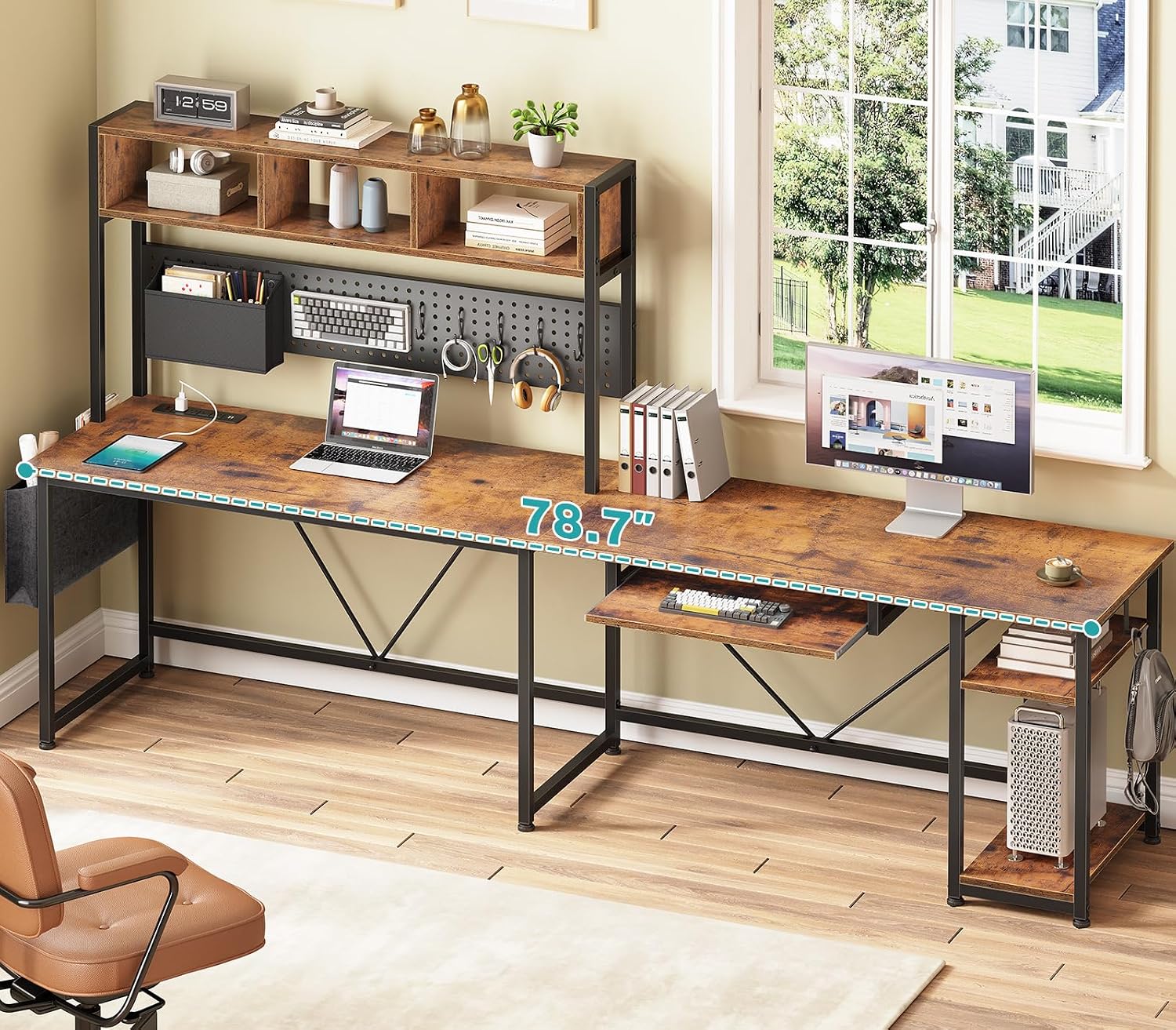 L Shaped Gaming Desk with Hutc - огляд і ціна Gaming Desk With Hutch