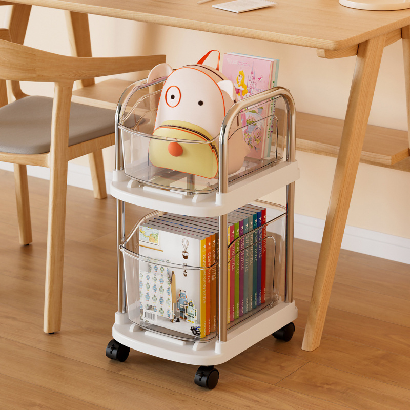 Rolling Storage Cart Plastic M - огляд і ціна Book Cart Rolling