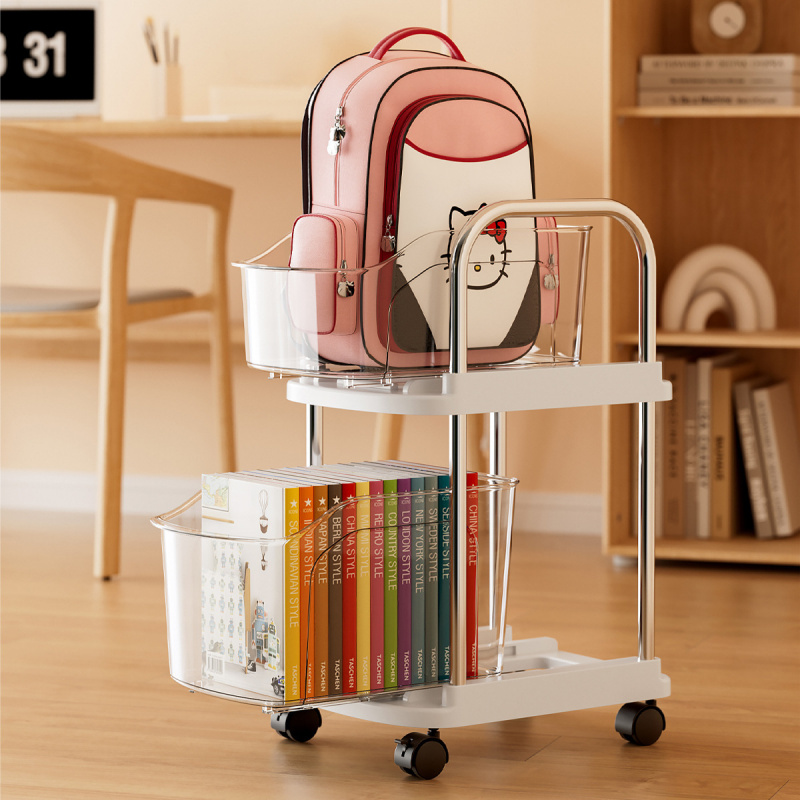 Rolling Storage Cart Plastic M - огляд і ціна Book Cart Rolling