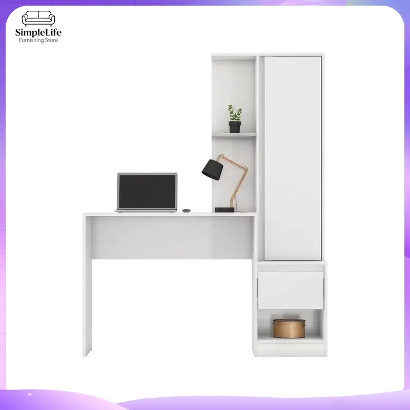 1 Drawer 1 Shelf Desk with Cab - огляд і ціна Office Furniture For Small Spaces