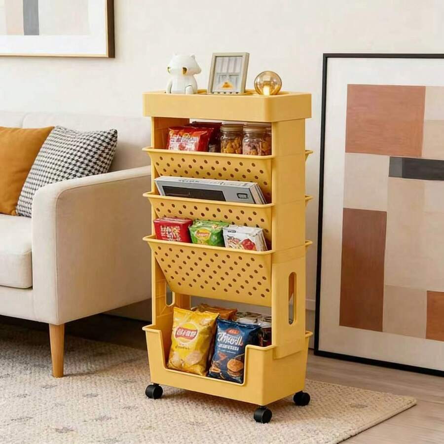 5-Tier Rolling Storage Cart Wi - огляд і ціна Book Cart Rolling