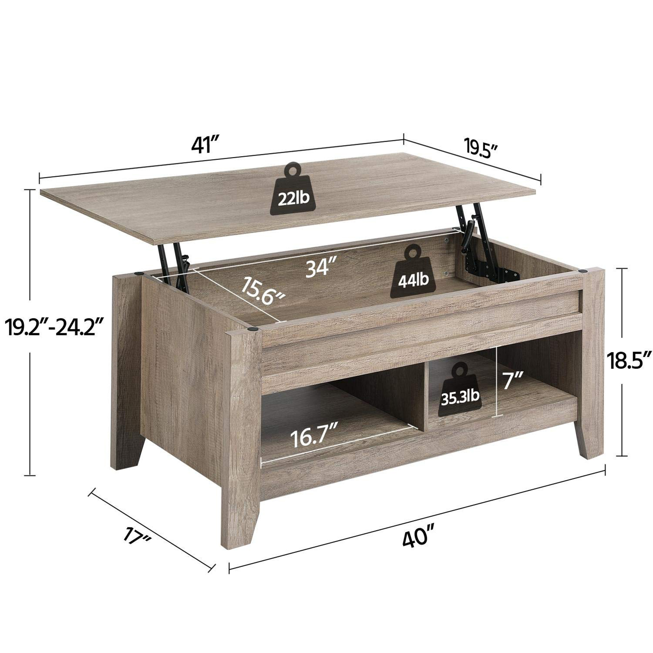Modern Coffee Table with Lift  - огляд і ціна Office Furniture For Small Spaces