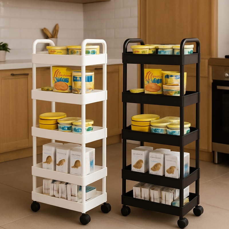 5-Tier Rolling Storage Cart wi - огляд і ціна Book Cart Rolling