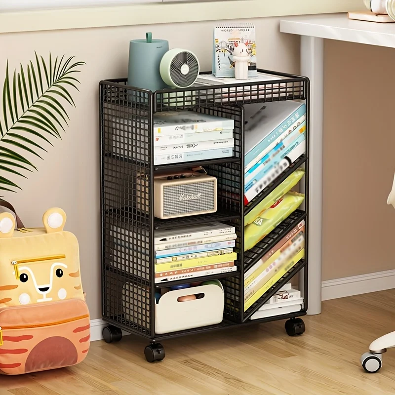 Rolling Book Cart -  Metal Mob - огляд і ціна Book Cart Rolling