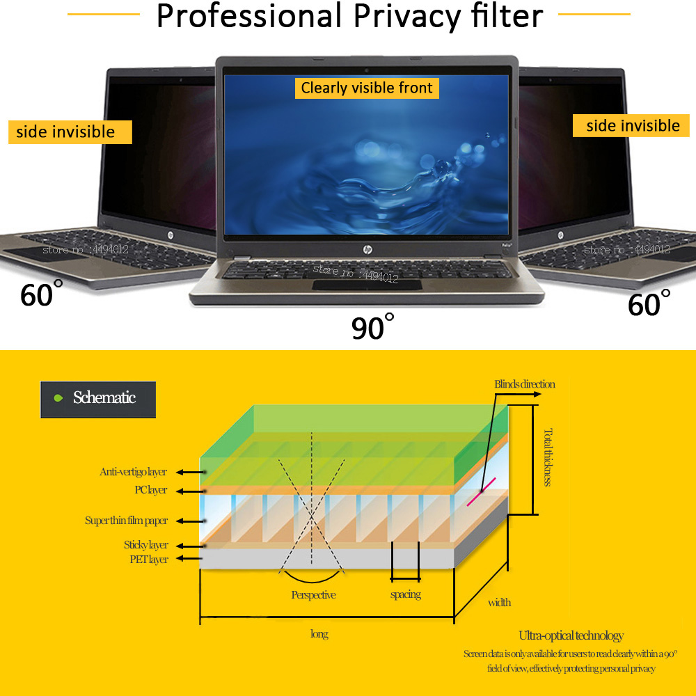 24 inch 532mm*299mm 16:9 Compu - огляд і ціна Monitor Privacy Filter