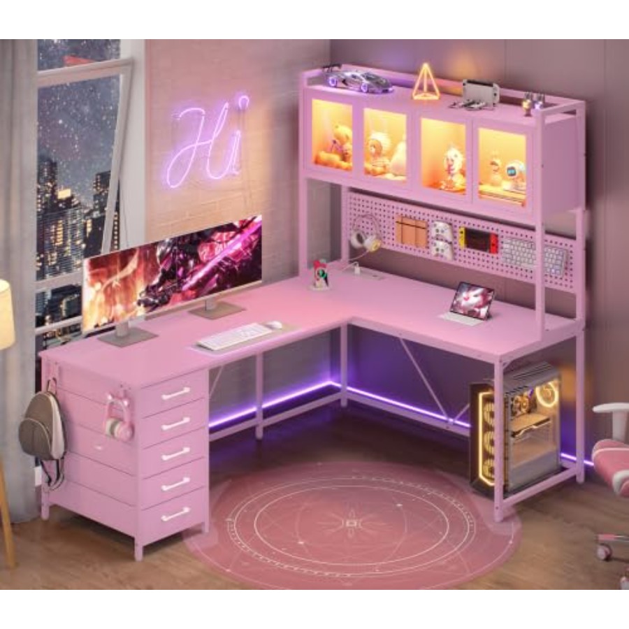 L Shaped Gaming Corner Desk wi - огляд і ціна Gaming Desk With Hutch