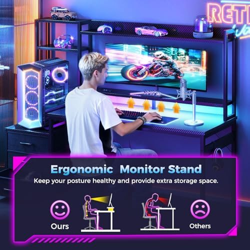48 Inch Gaming Desk with Hutch - огляд і ціна Gaming Desk With Hutch
