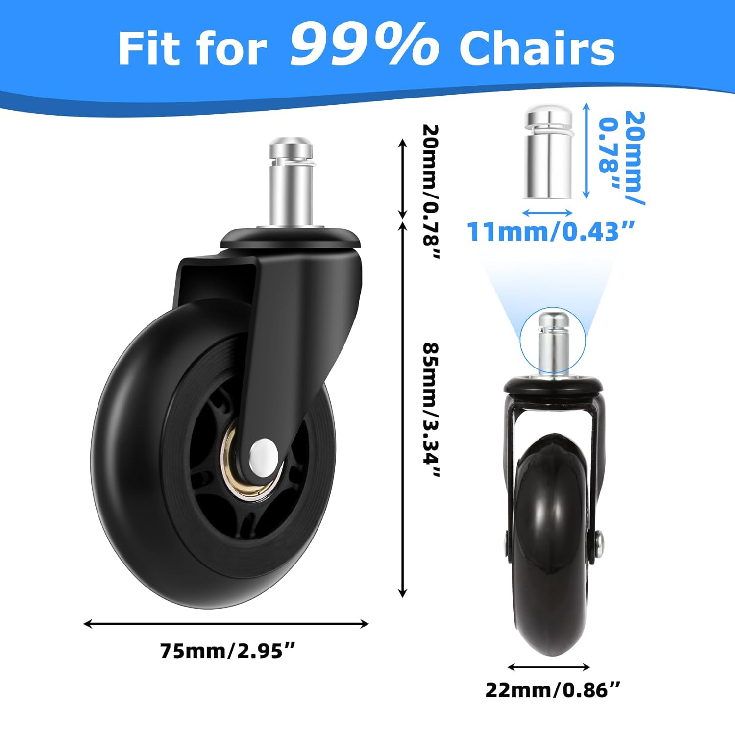 Office Chair Wheels Replacemen - огляд і ціна Gaming Desk With Hutch